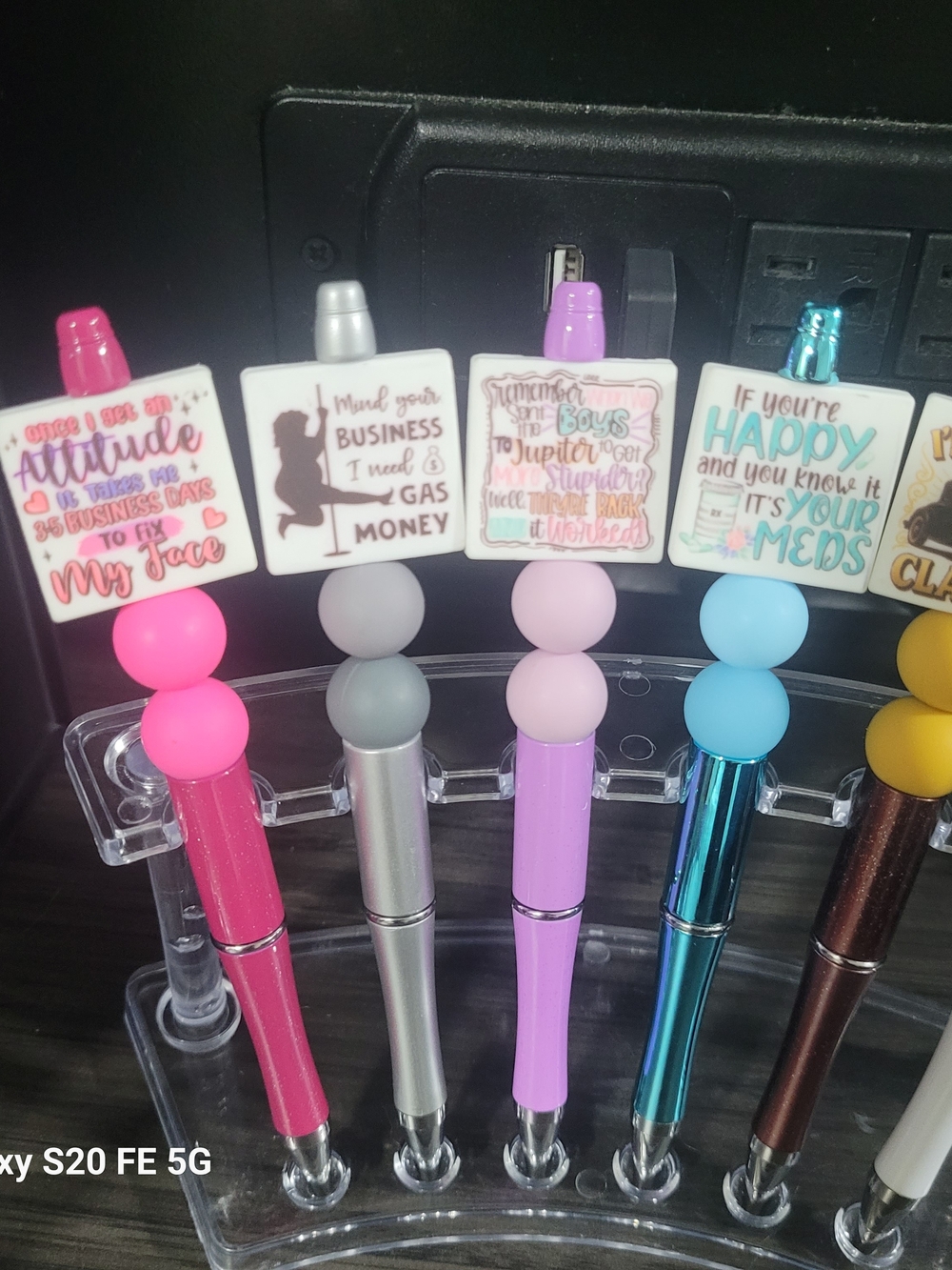 Handmade Quote Beaded Pens - Picture 2 of 3